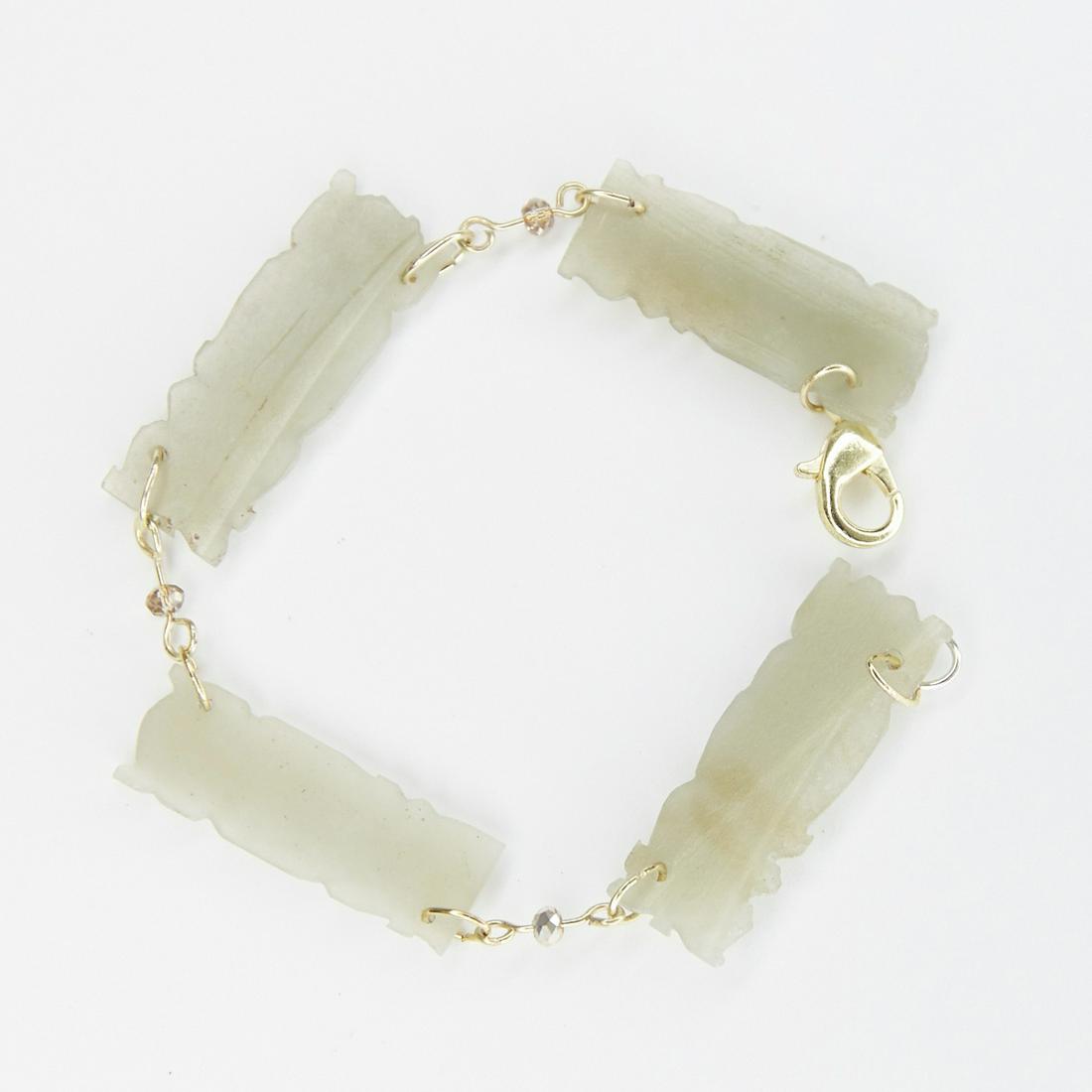 Bracelet w/ Chinese Jade Carvings (1 of 4)