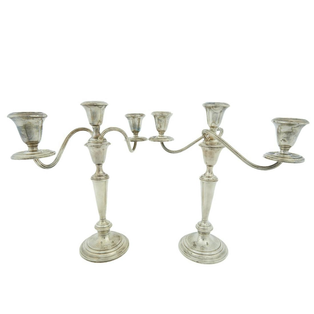 Pair of Gorham Sterling Silver Candlesticks (1 of 8)