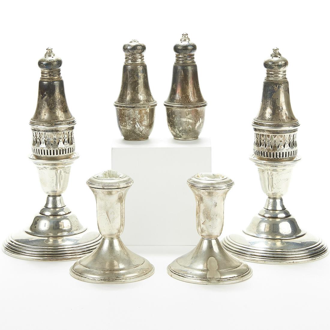 Group Misc. Sterling Silver Candlesticks etc. (1 of 6)