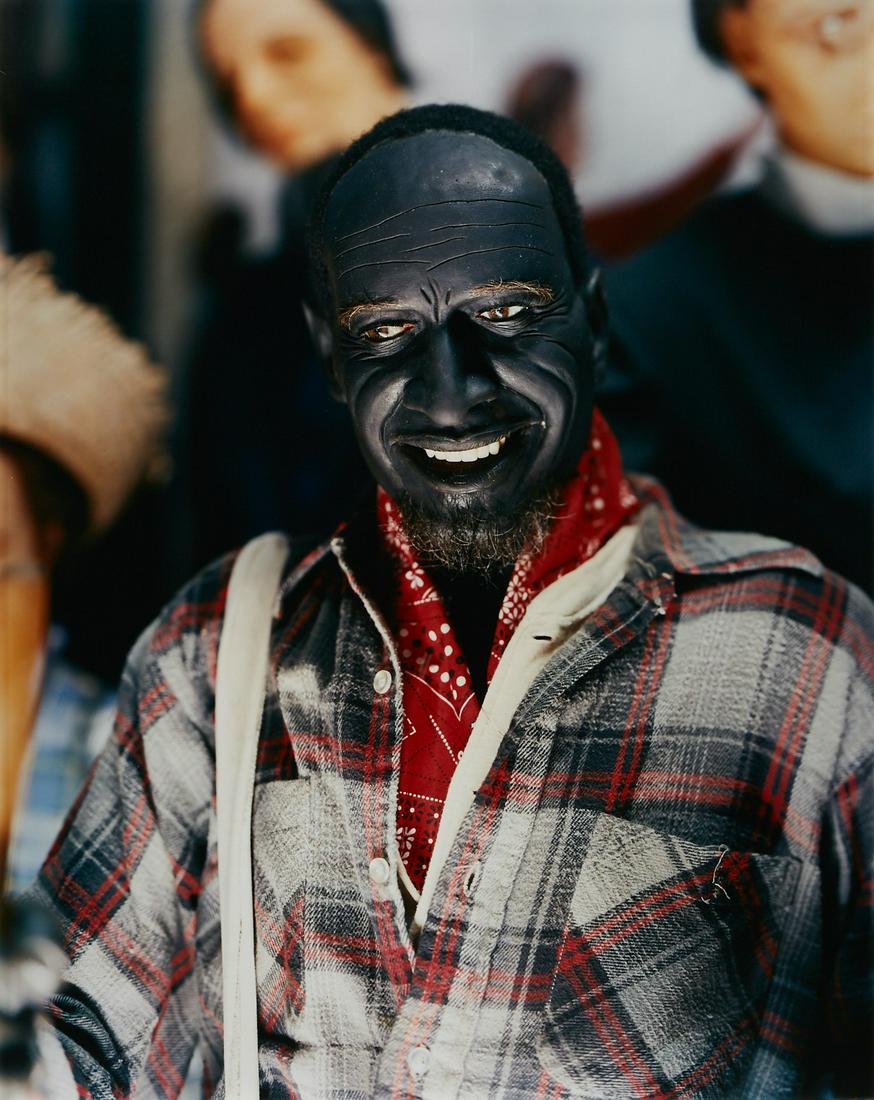 Alec Soth Photograph "Jim Wax Museum Hannibal Missouri": Alec Soth (b. 1969). Photograph titled "Jim, Wax Museum, Hannibal Missouri, 2002," from "Sleeping Along the Mississippi." Chromogenic print. Hand signed, titled, dated 2004, and nu