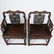 Pr Chinese Qing Dynasty Inlaid Rosewood Chairs - 5