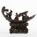 19th c. Chinese Carved Bamboo Boat w/ Figures - 2