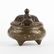 17th/18th c. Chinese Gilt Splashed Bronze Tripod Censer - 4