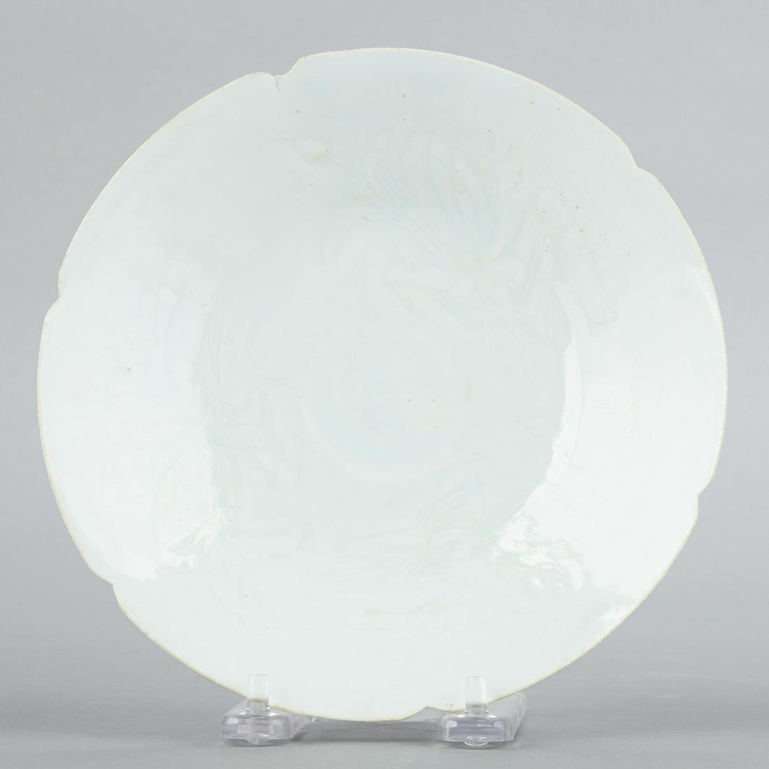 Contemporary Chinese Sung Style Incised Porcelain Dish (1 of 4)