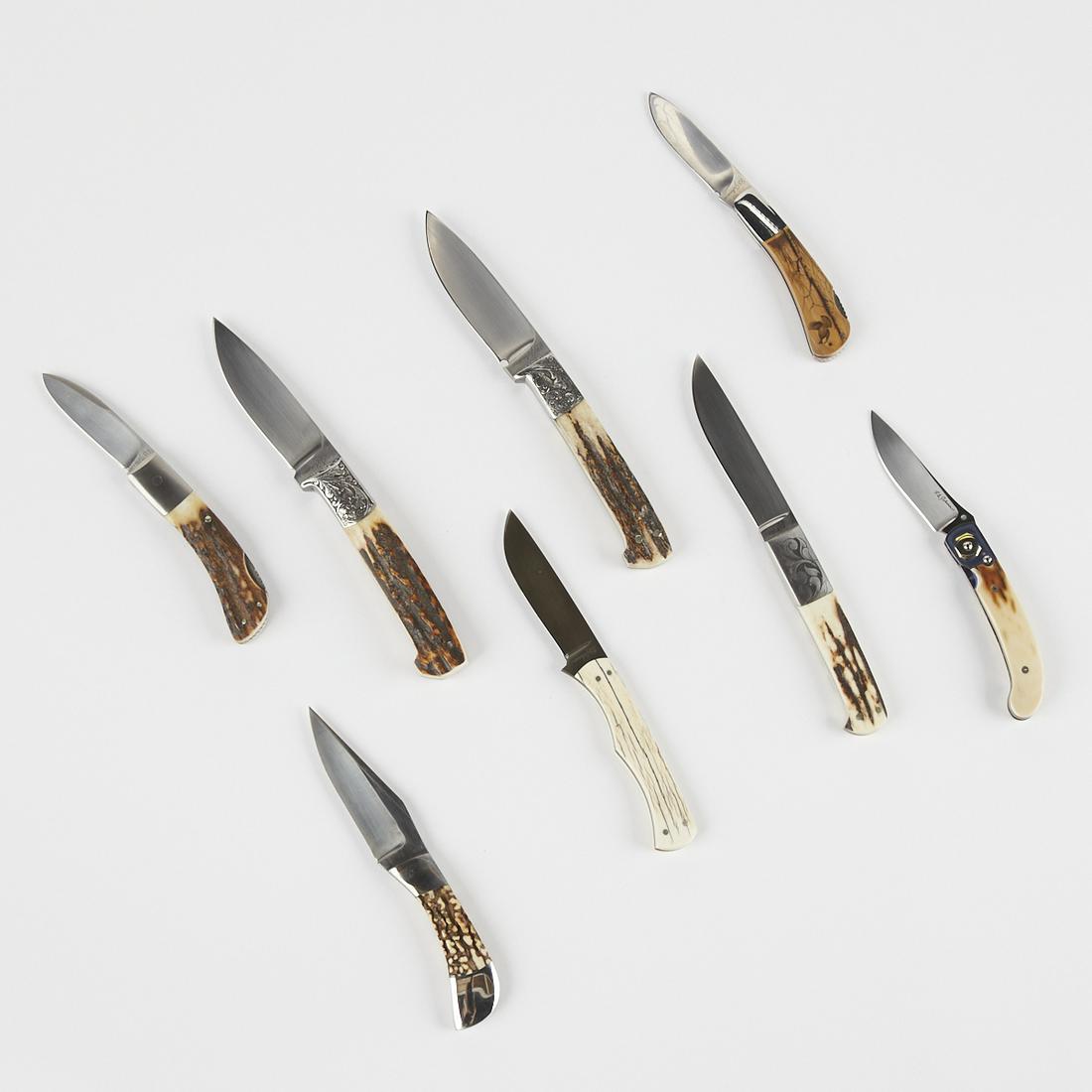 Group of 8 R. B. Johnson Knives - 2 Folding (1 of 12)