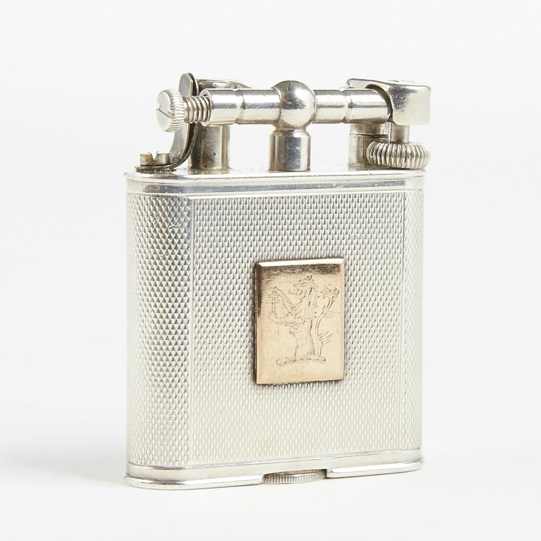 Dunhill Swing Arm Solid Sterling Silver Body w/ Gold (1 of 5)