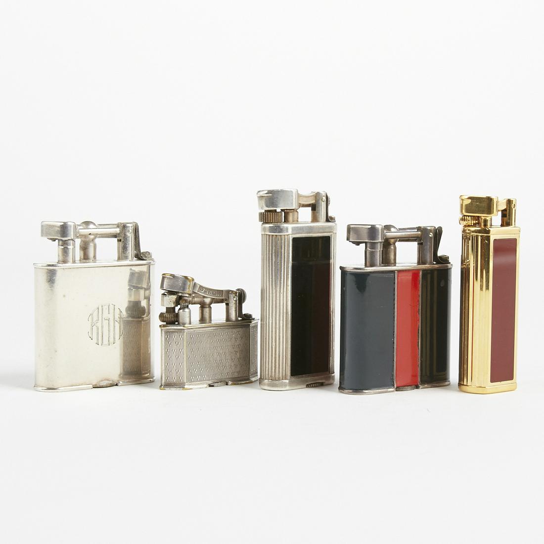 Grp: Dunhill 1930s Swing Arm Lighters (1 of 4)