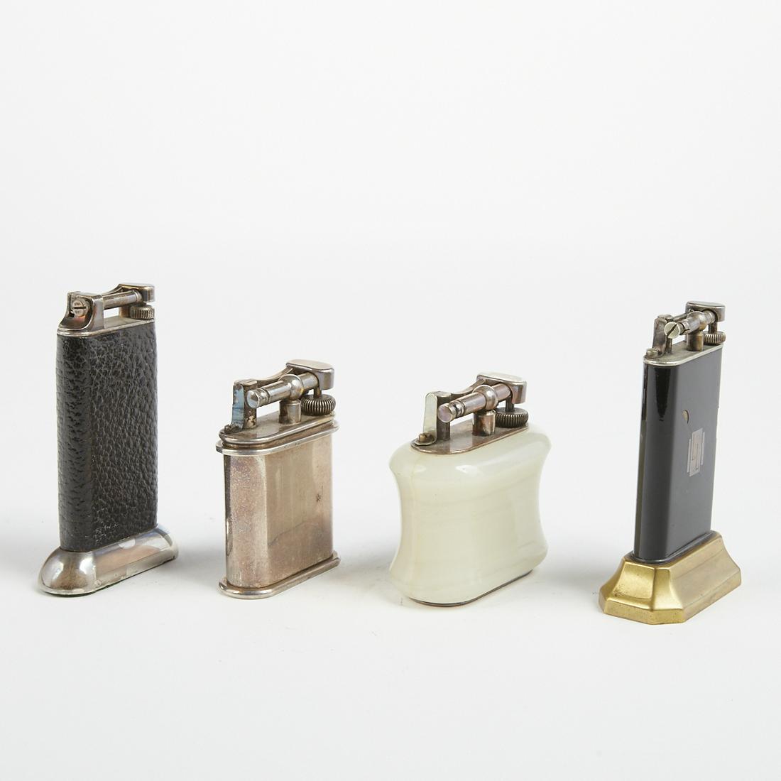 Grp: 4 Dunhill Lift Arm Unique Table Lighters (1 of 4)