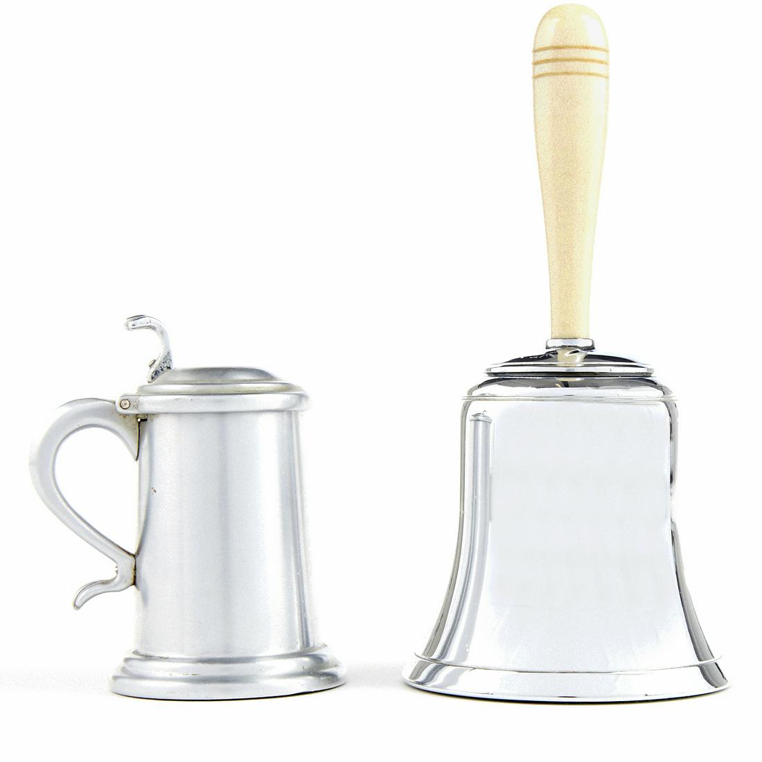 Grp: Dunhill "The Bell" And Beer Stein Table Lighters (1 of 4)