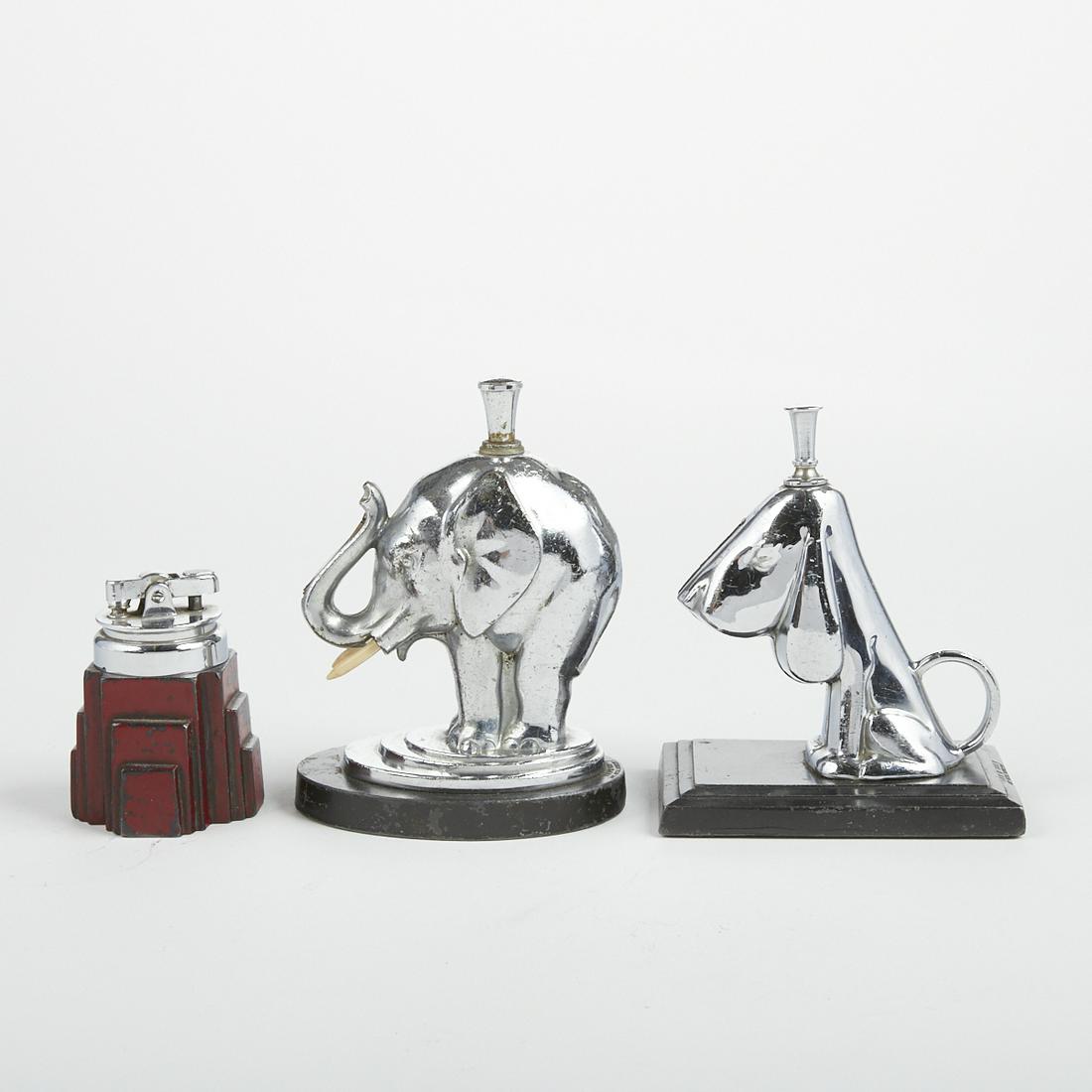 Grp: 3 Ronson Touchtip Desk Lighters (1 of 8)