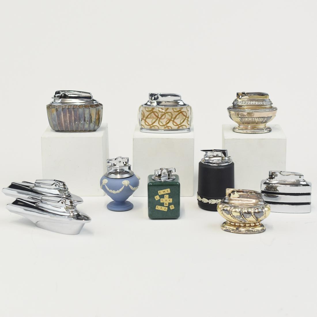Grp: 10 Ronson Table Lighters (1 of 10)