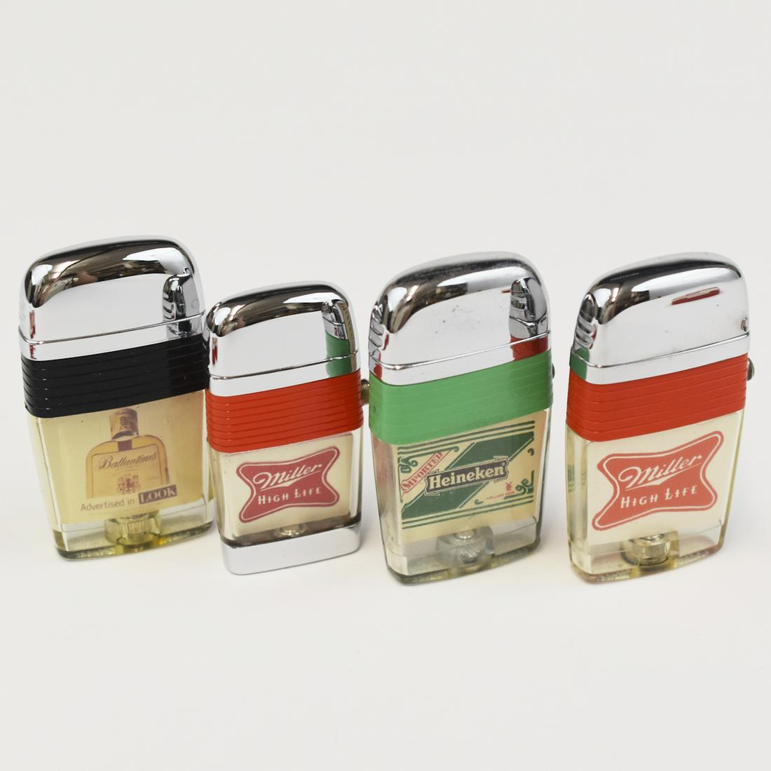 Grp: 4 Scripto Windguard Vu-lighters w/ Tins (1 of 4)