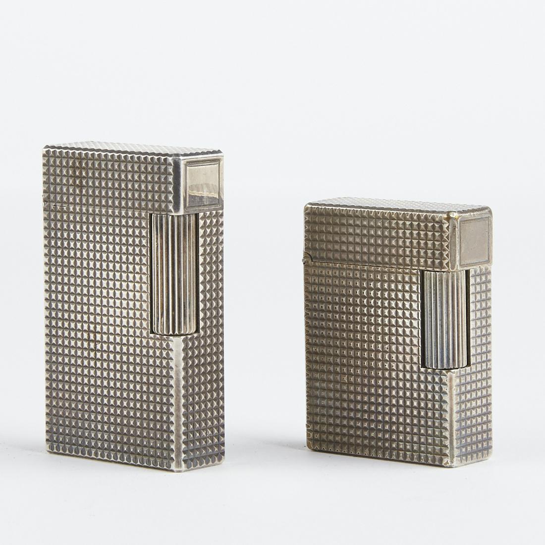 Grp: S.T. Dupont Silver Plated Lighters (1 of 5)