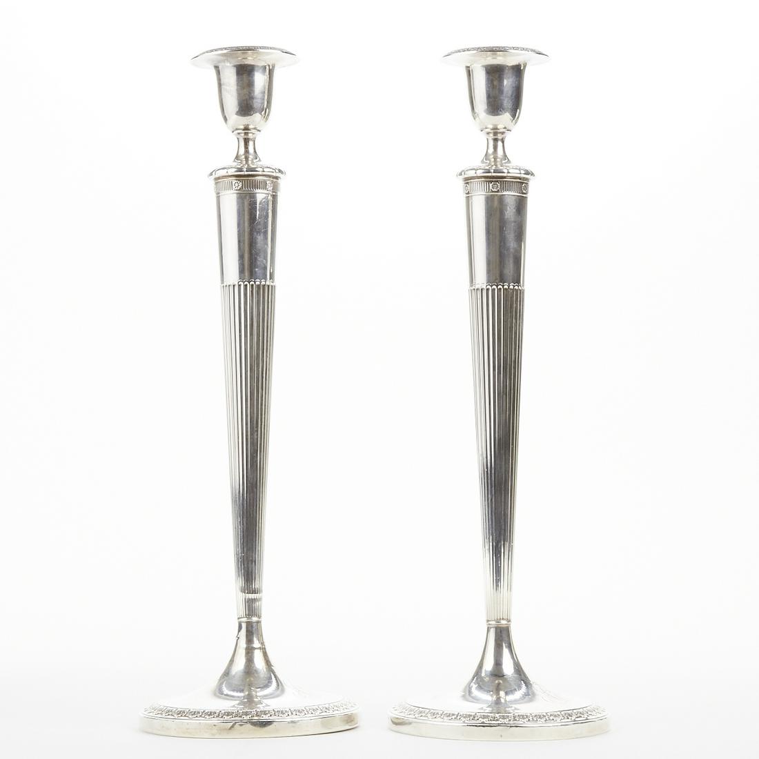 Pair of Sterling Silver Candlesticks (1 of 9)