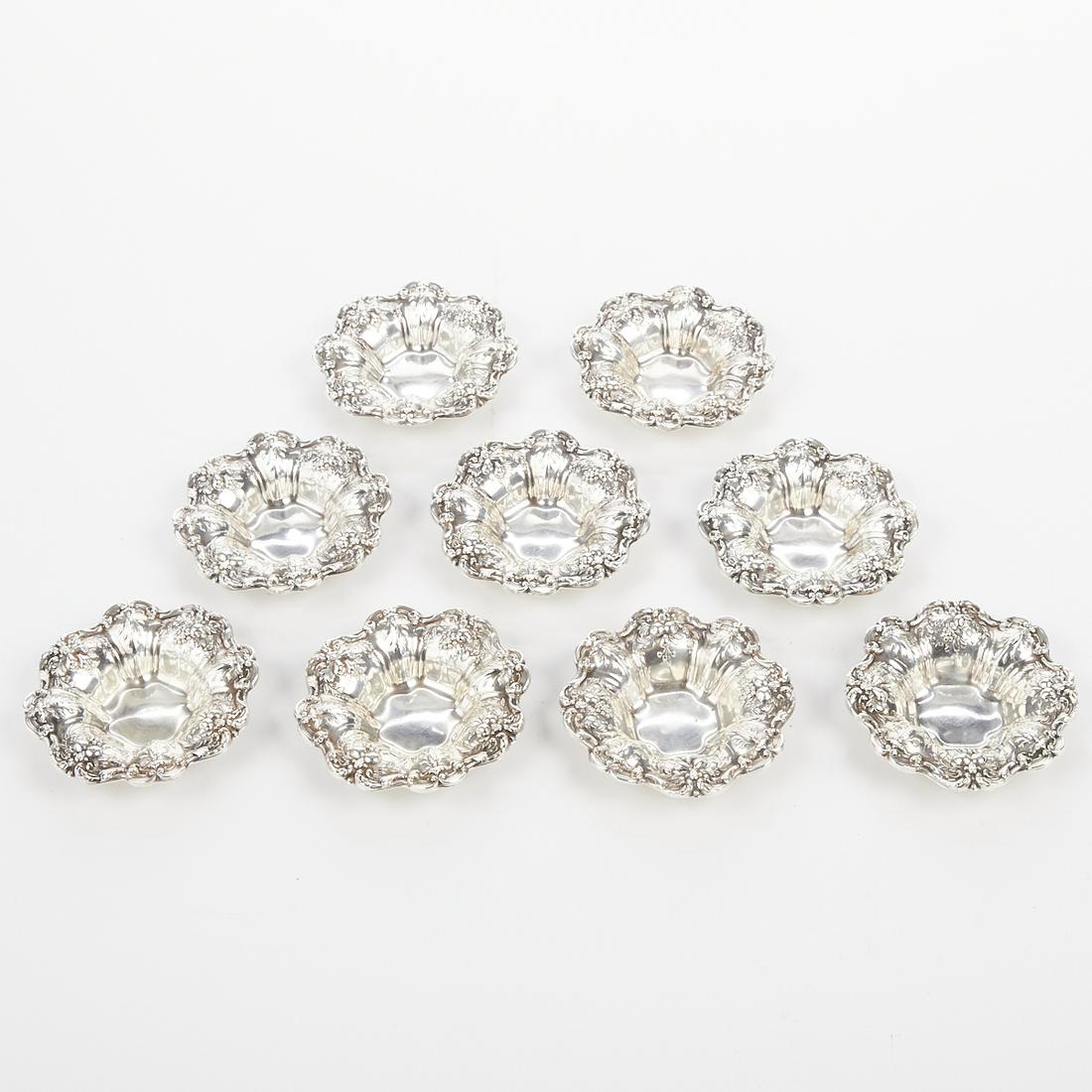 Set of 9 Reed & Barton Sterling Silver Nut Dishes (1 of 7)