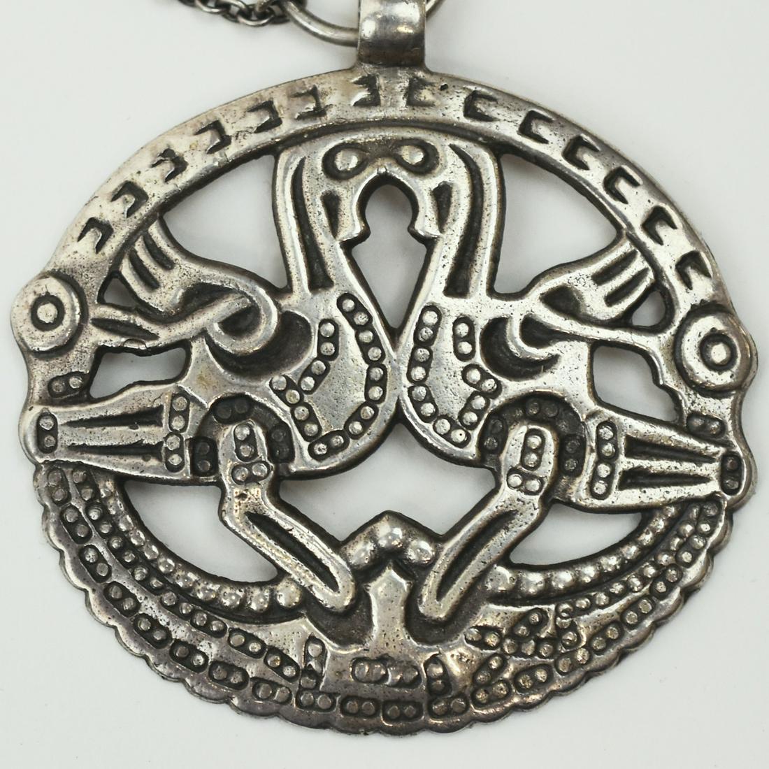 Kalevala Koru Finnish Sterling Silver Viking Pendant (1 of 5)