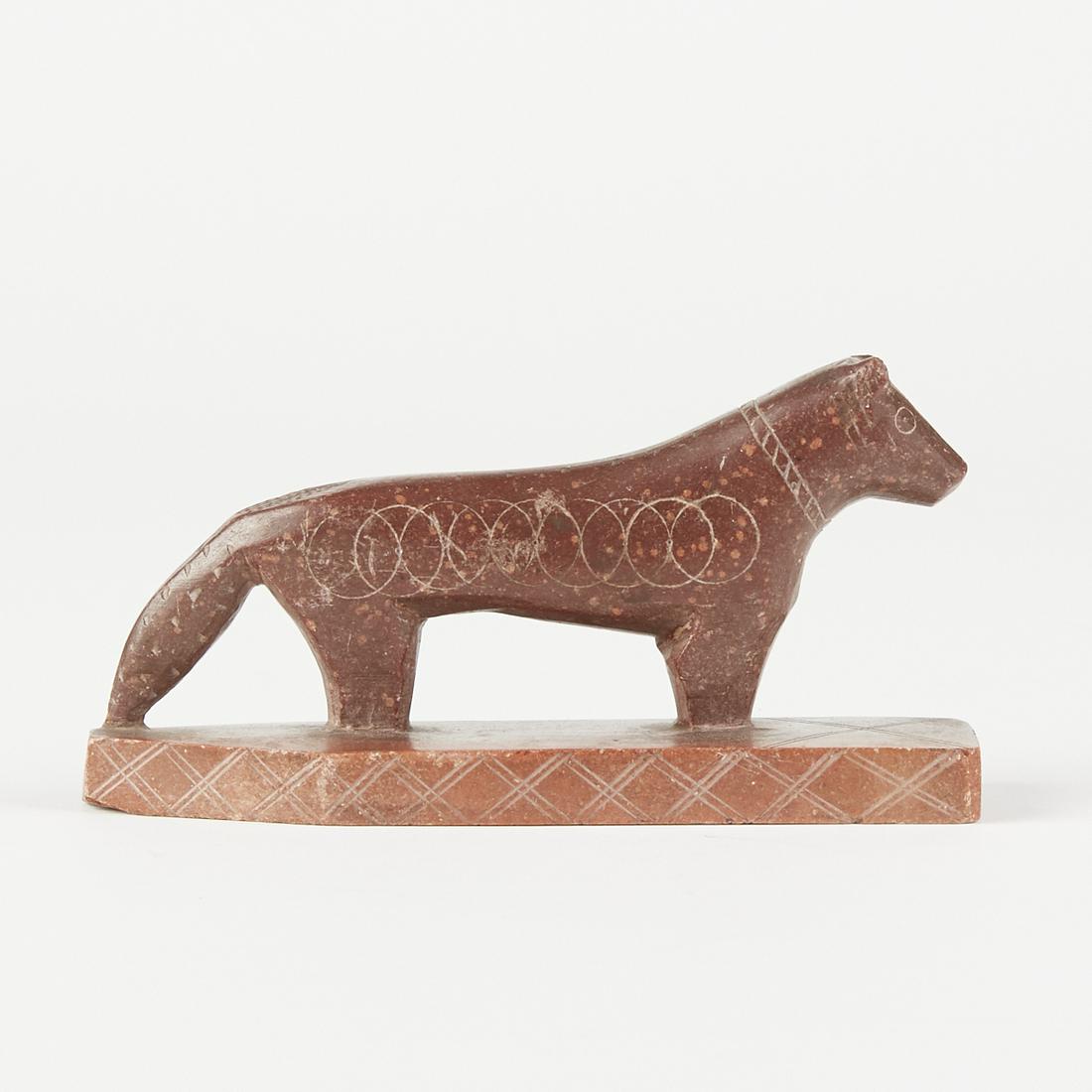 Late 19th c. Santee Sioux Catlinite Pipestone Dog (1 of 5)