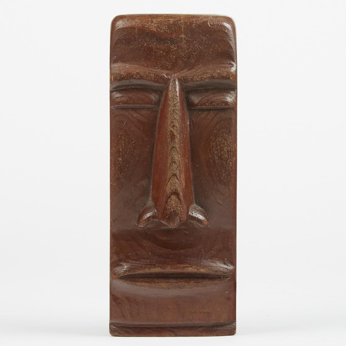 20th c. Carved Wooden Folk Art Tiki Head (1 of 6)