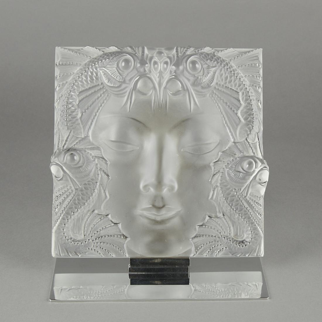 Lalique Crystal Figural Plaque Masque de Femme (1 of 6)