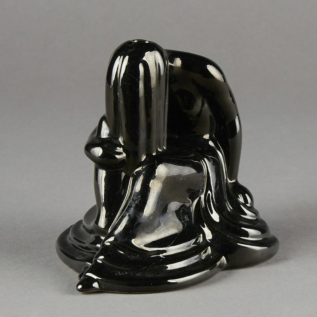 Frankoma Pottery Ada Clay Deco "Dreamer Girl" Lamp Base (1 of 7)