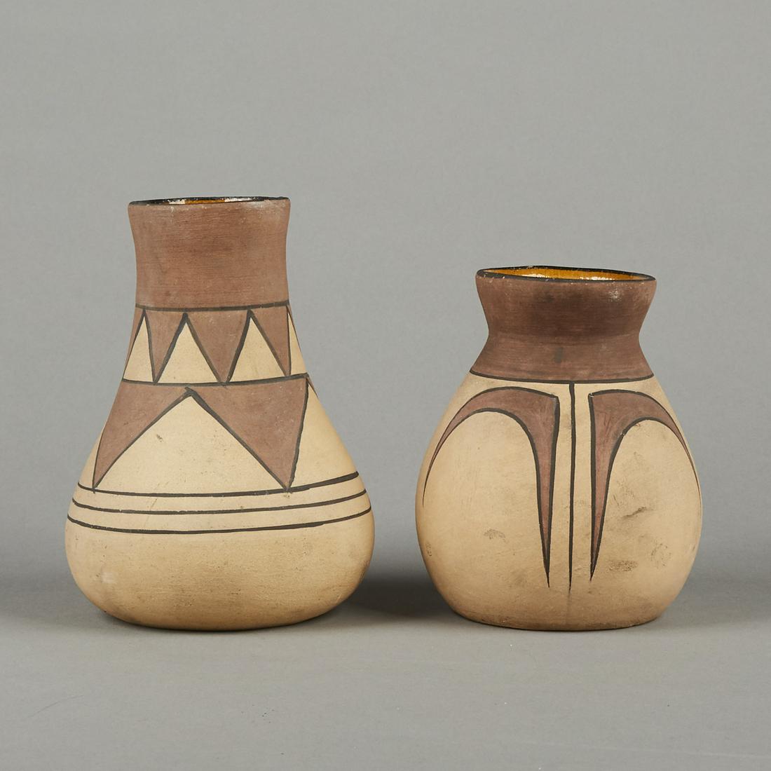 Pair of Owens Pottery Aborigine Vases (1 of 6)