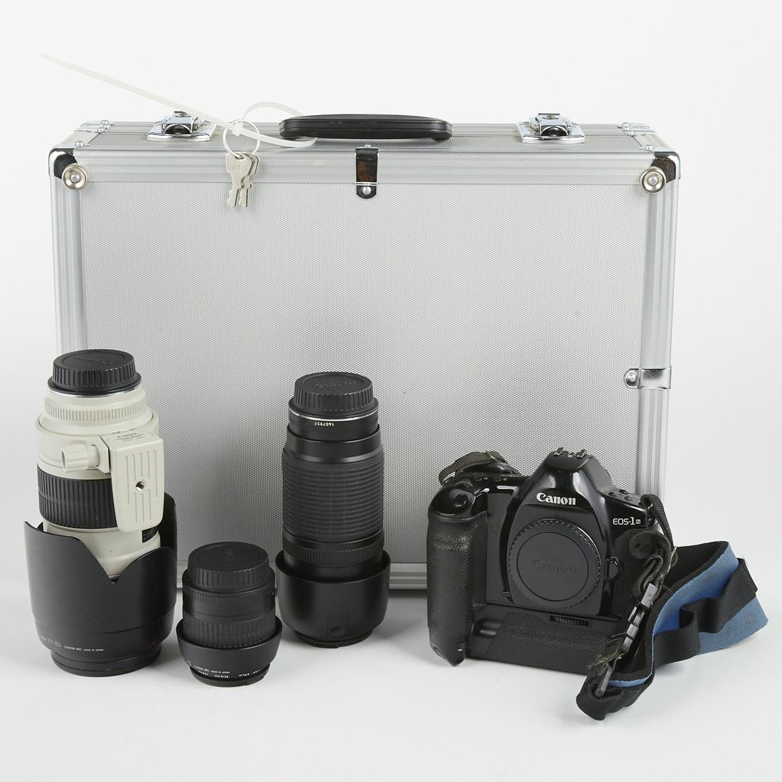 Canon EOS 1-N Camera w/ 3 Zoom Lenses (1 of 10)