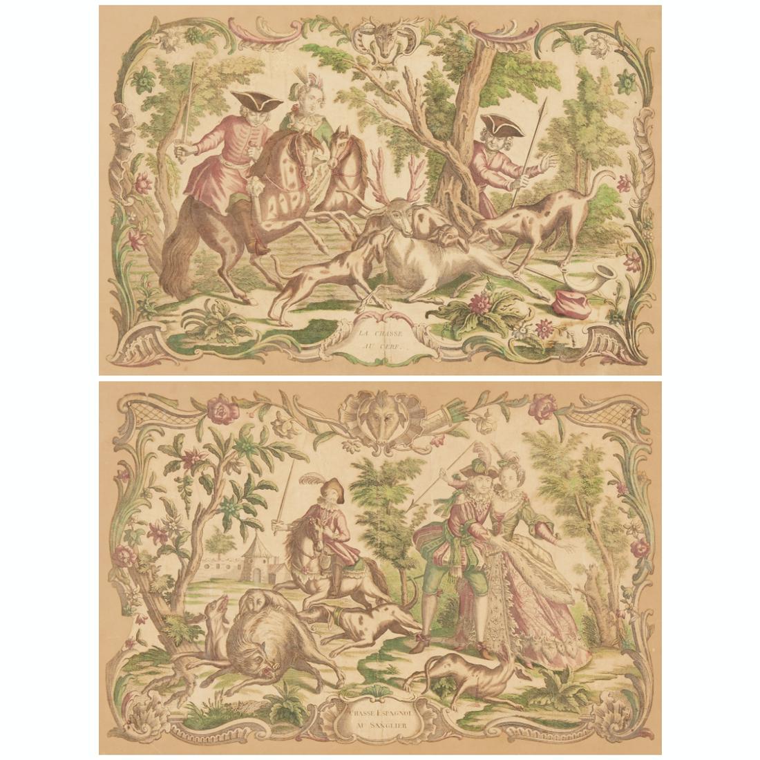 After Jacques Callot Pair of Early 18th c. French (1 of 9)