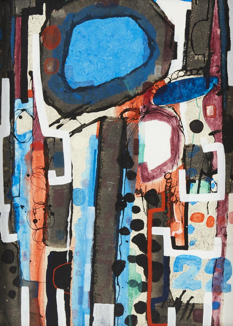 Louis Catusco "Black Mass III" Acrylic on Board (1 of 3)