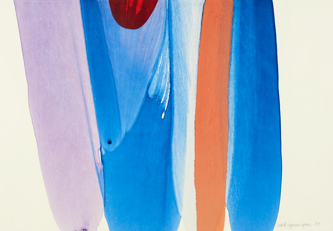 Judith Ingemann Seymour "Poured Acrylic" Acrylic on (1 of 4)