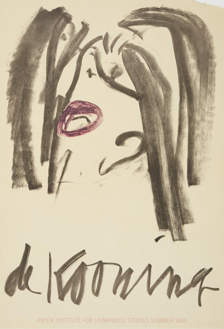 Willem de Kooning Aspen Exhibition Poster 1965 (1 of 3)
