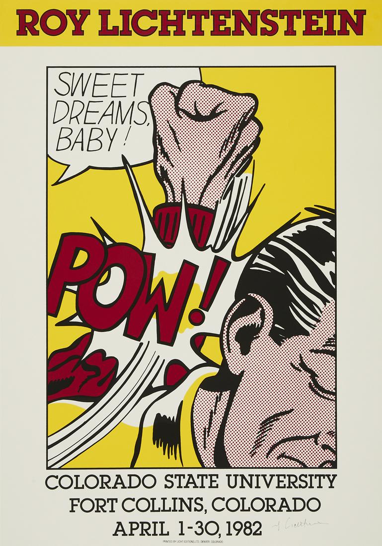 After Roy Lichtenstein Sweet Dreams, Baby! CSU Signed (1 of 4)