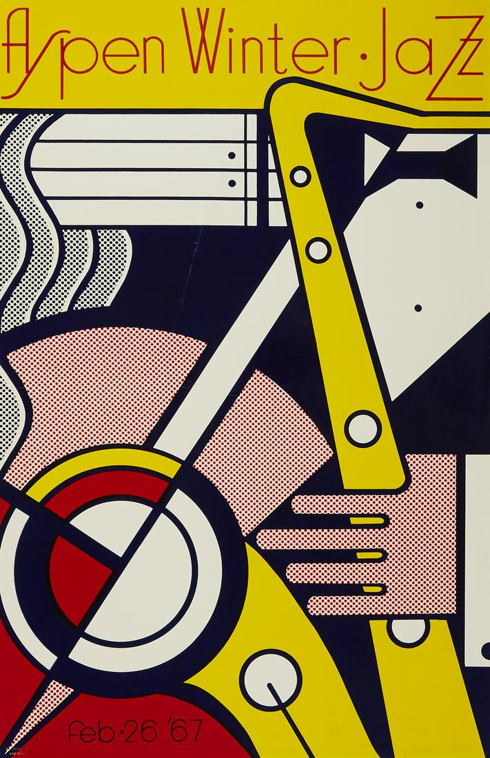 Roy Lichtenstein Aspen Winter Jazz Silkscreen Signed (1 of 5)