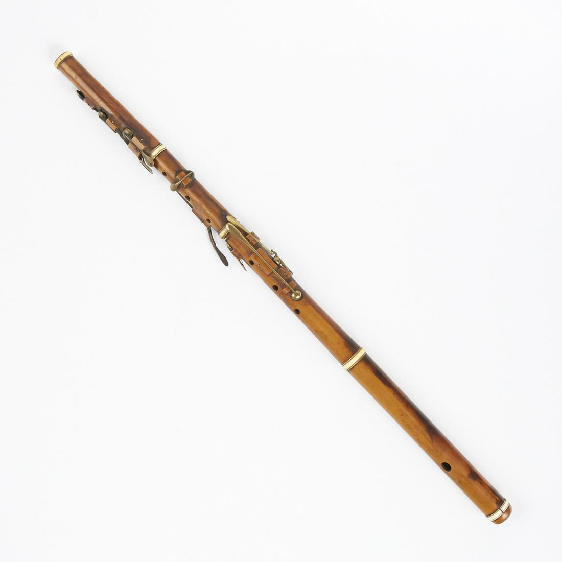Civil War Era 19th c. Boxwood Brass Flute 8-Key (1 of 3)