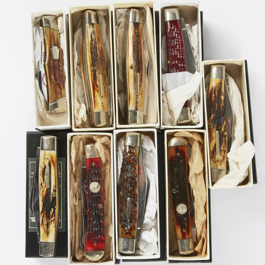 Grp: 9 North Star Blade Collectors Folding Knives (1 of 1)