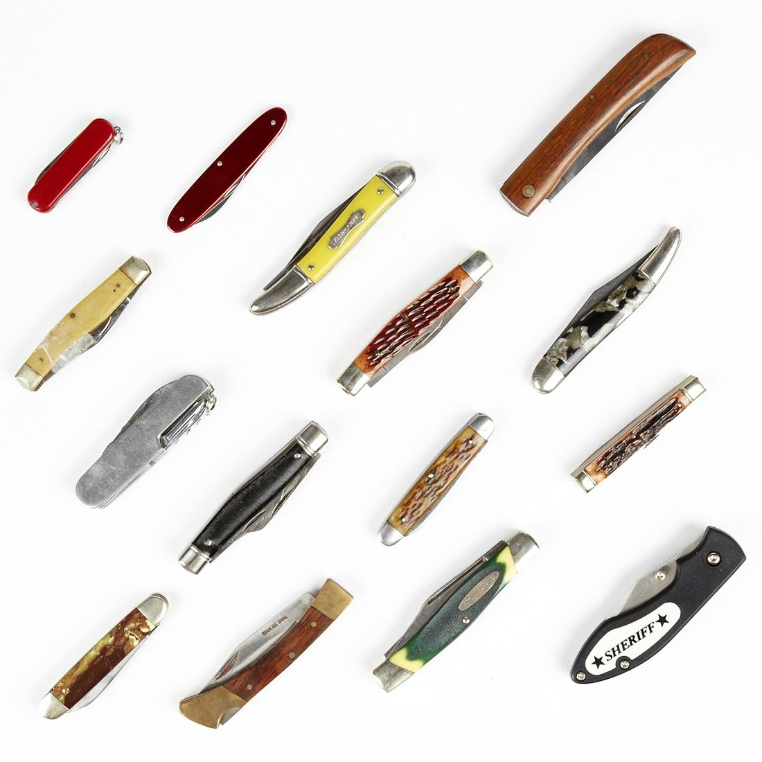 Lrg Grp: 15 Custom Folding Knives - Marbles Remington (1 of 3)