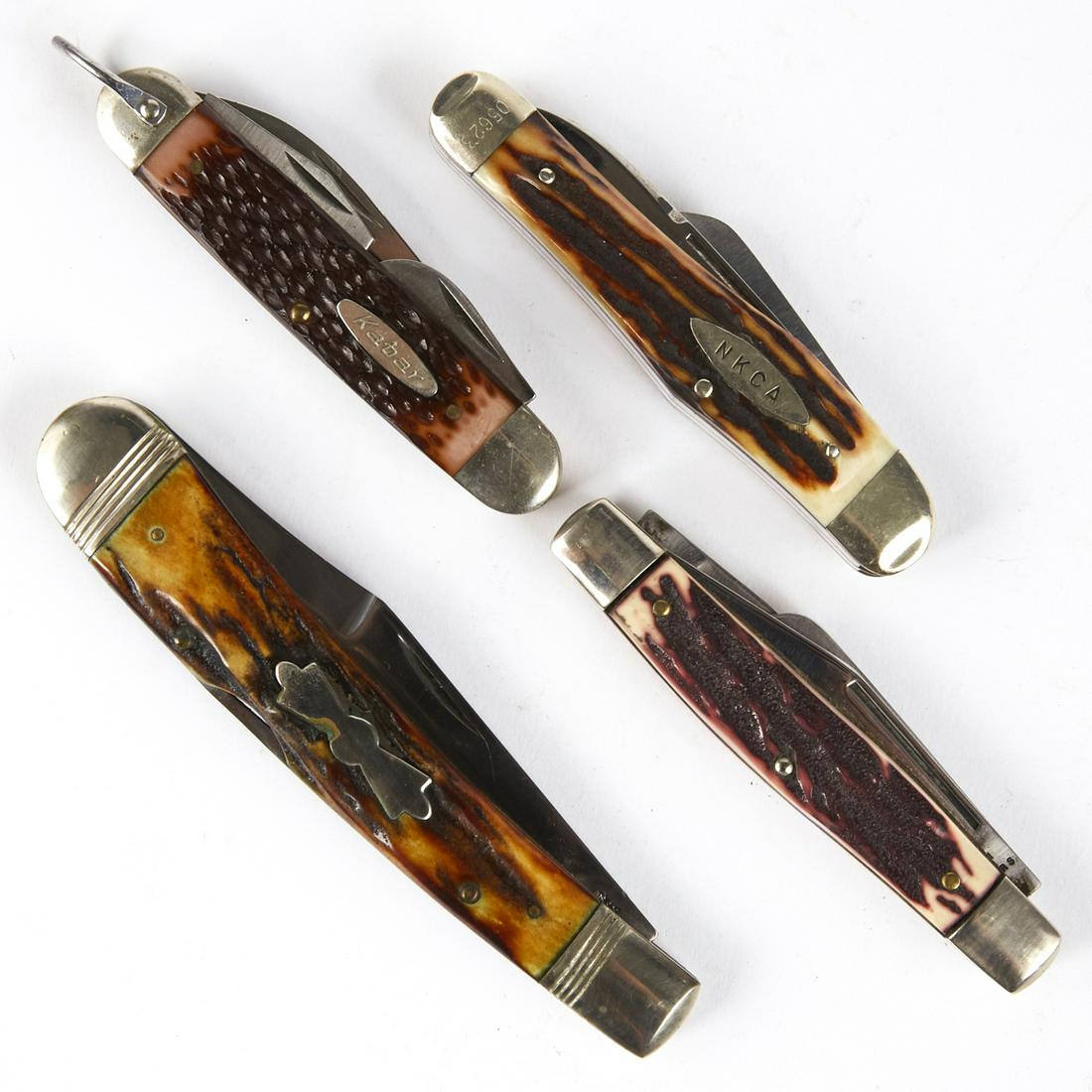 Grp: 4 Custom Folding Knives - Winchester NKCA Kabar (1 of 6)