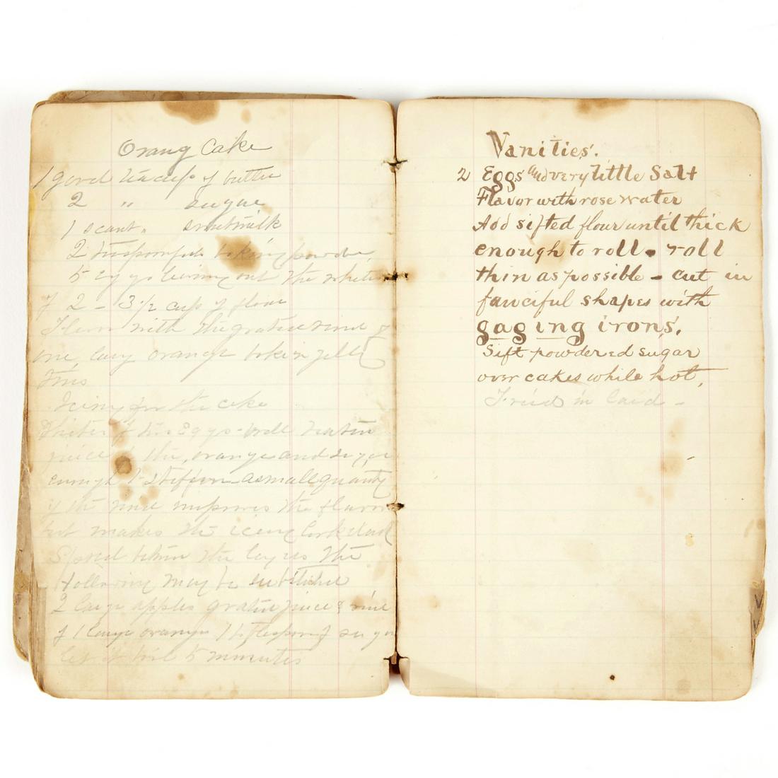 Late 19th c. Recipe Cook Book (1 of 5)