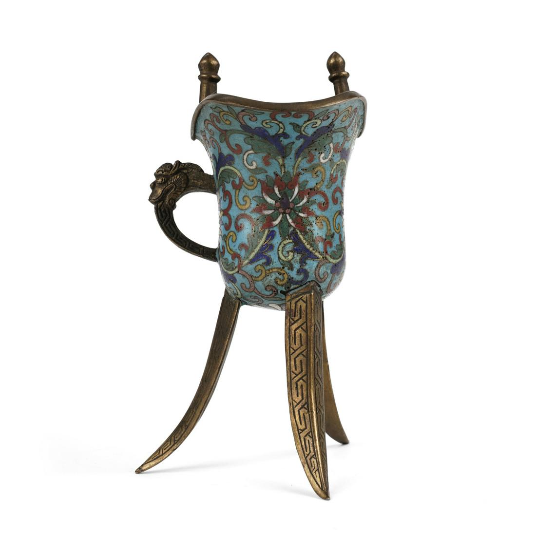 Qing Chinese Cloisonne Censer (1 of 7)