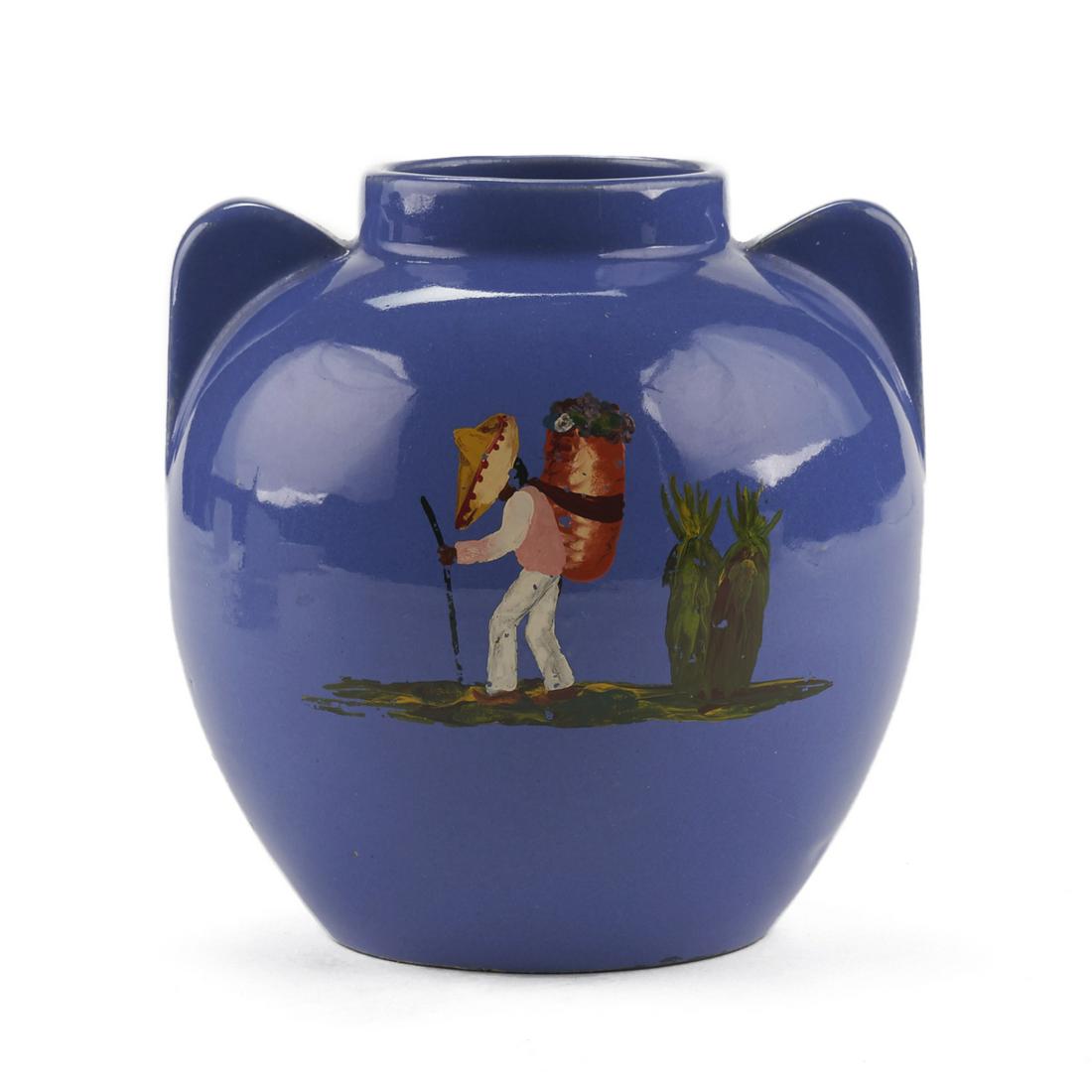 Bauer Pottery Los Angeles Art Deco Vase w/ Painted (1 of 6)