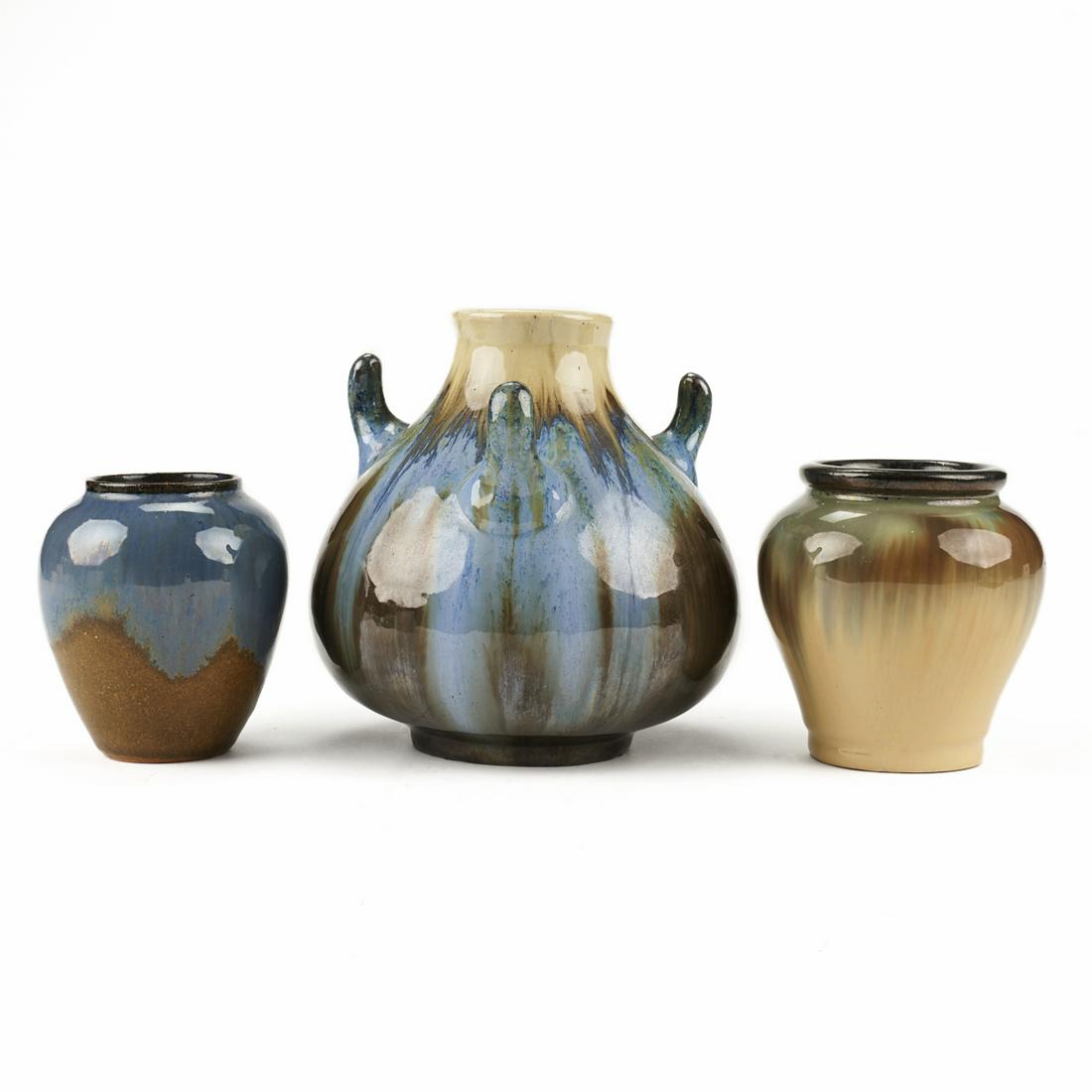 Grp: 3 Fulper New Jersey Arts & Crafts Pottery (1 of 6)