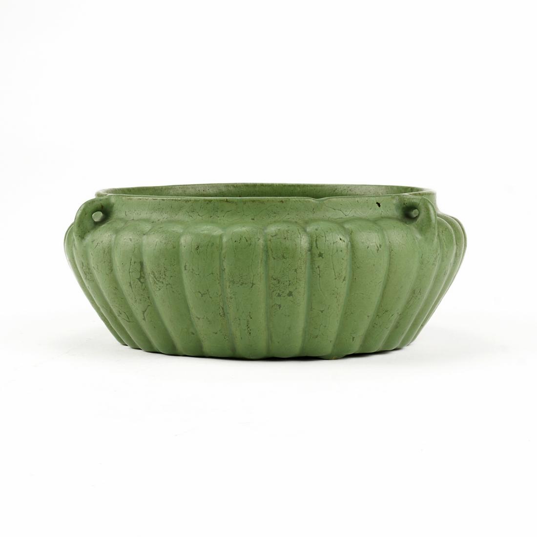 Roseville Pottery 1906 Chloron Egypto Matte Green Bowl (1 of 5)