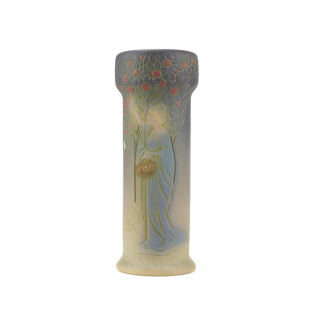 Weller Pottery Art Nouveau Woman by Tree Vase (1 of 5)