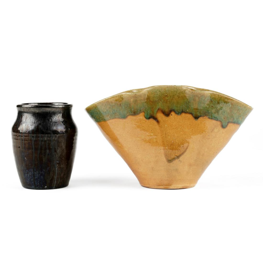 Grp: 2 Vases Vintage North State Pottery North Carolina (1 of 7)