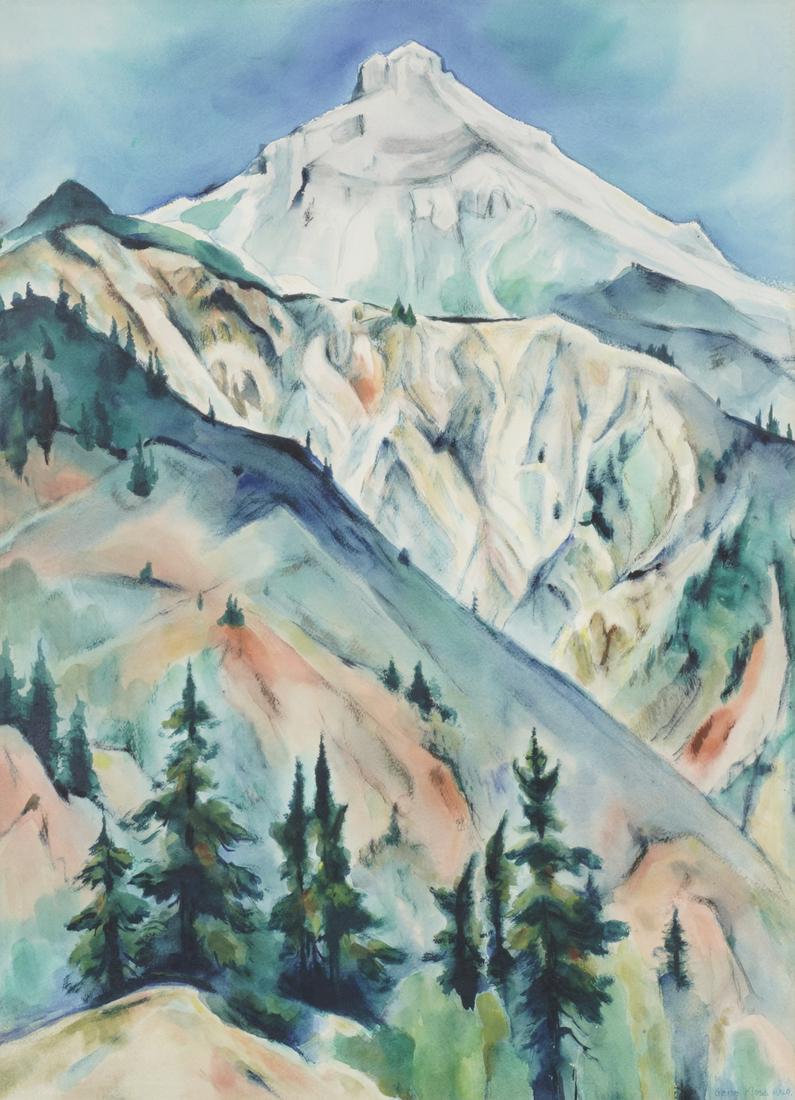 Gene Kloss Mountainous Landscape Watercolor (1 of 3)
