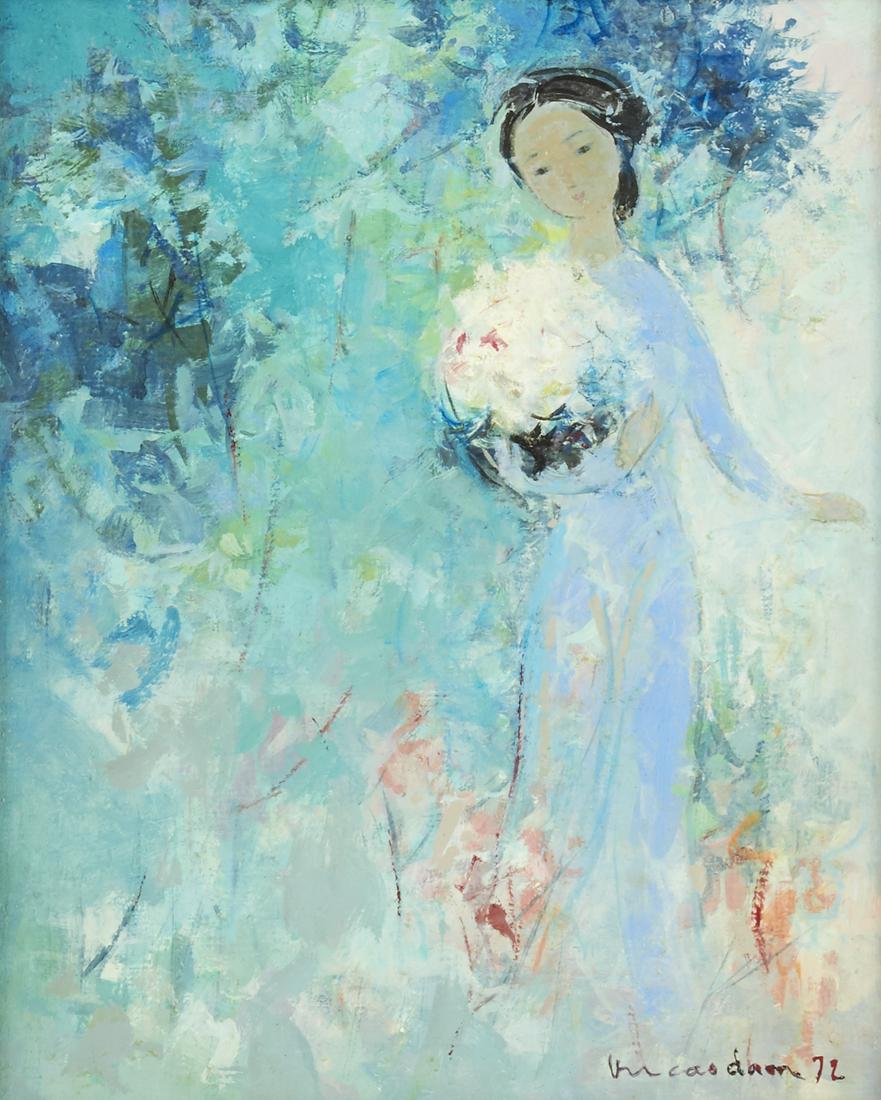 Vu Cao Dam "La Cueillette" Oil on Canvas - Findlay (1 of 5)