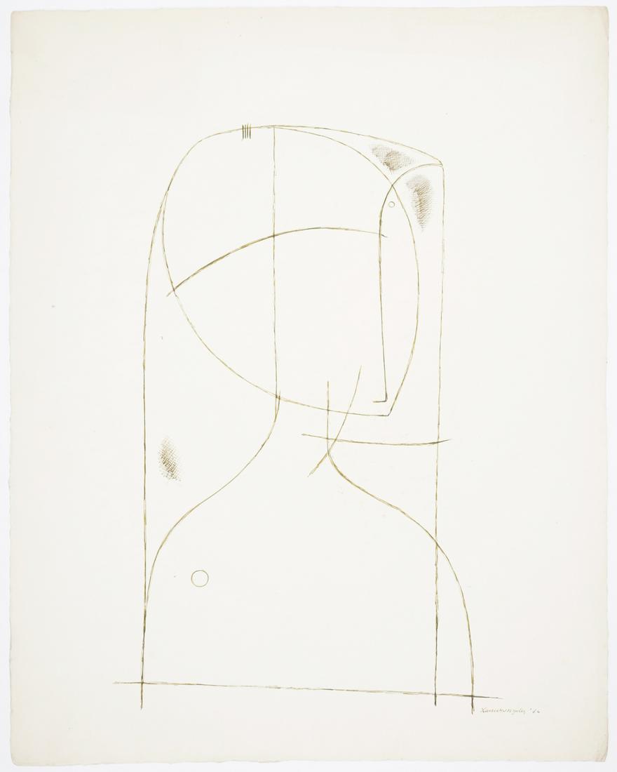 Xavier Gonzalez Abstract Portrait Ink Drawing (1 of 3)