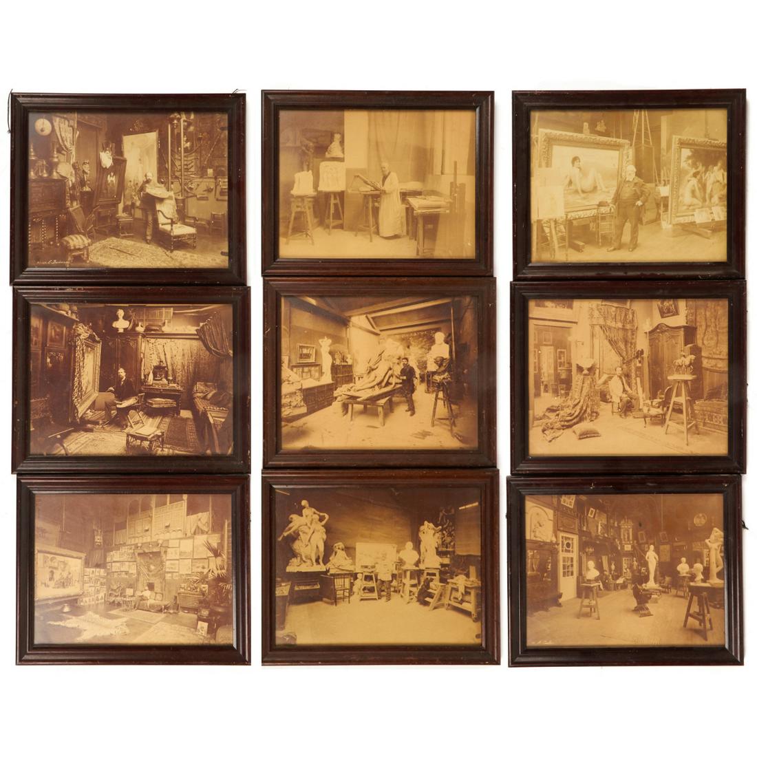 Grp: 9 Vintage Artist Studios Photographs (1 of 4)