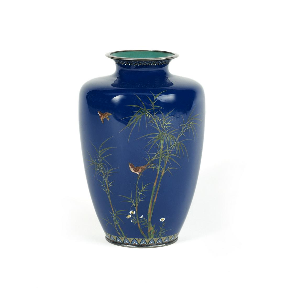 Hayashi Kodenji Cloisonne Enamel Vase - Damaged (1 of 7)