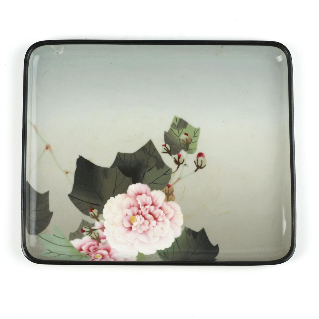 Namikawa Sosuke Floral Cloisonne Enamel Tray - Damaged (1 of 6)