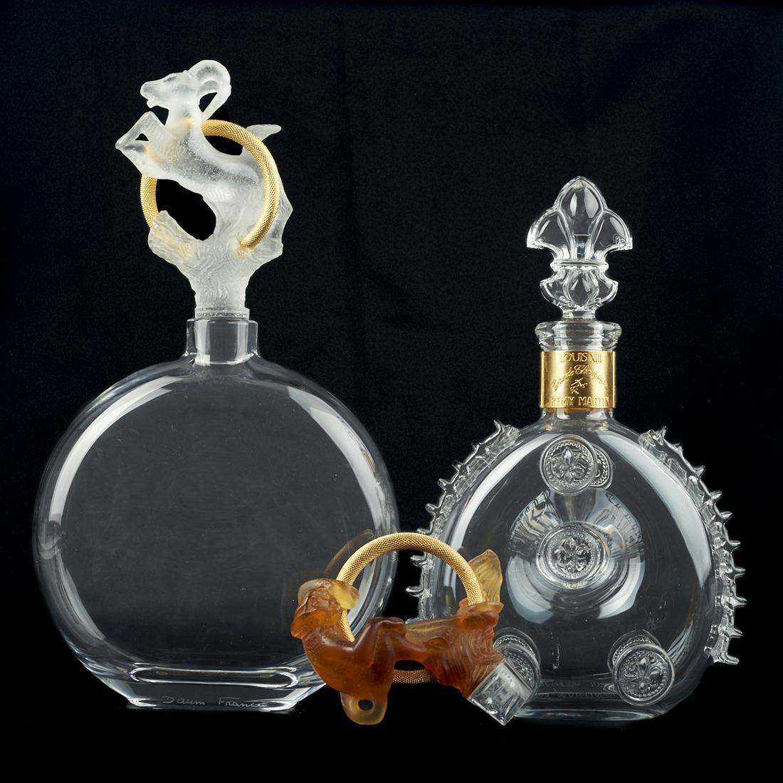 Grp: 2 Daum Nancy & Baccarat Decanters (1 of 11)